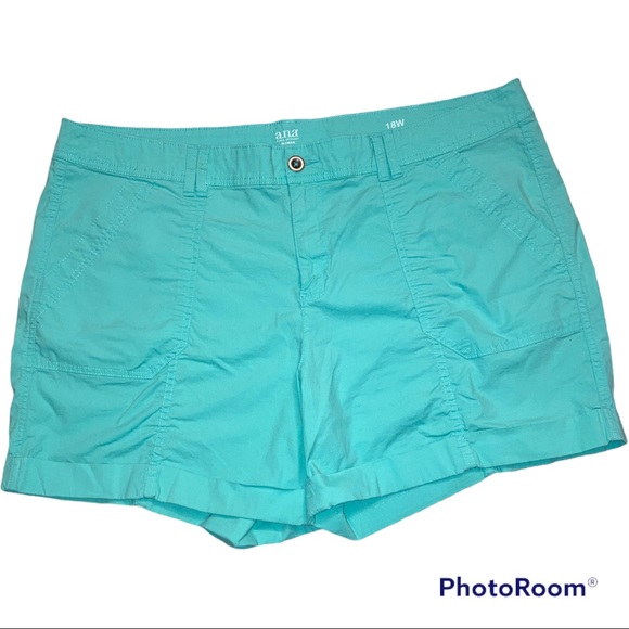 a.n.a Pants - a.n.a blue shorts